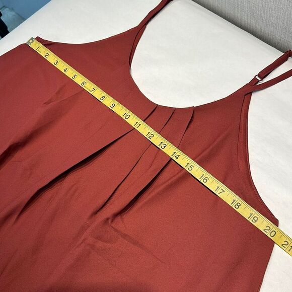 NWT Panhandle Pleated Cami Women’s Size Large Adjustable Straps Lined - Picture 9 of 12